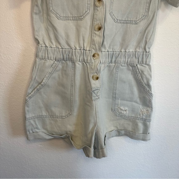 Bluivy Light Blue Denim Romper – Size Medium, New with Tags - Picture 3 of 8